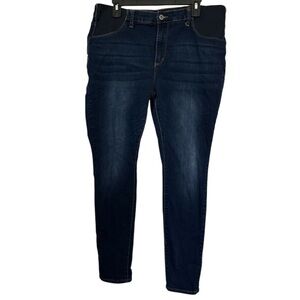 SONG Maternity Jeans With elastic side for comfort Skinny leg dark wash Denim